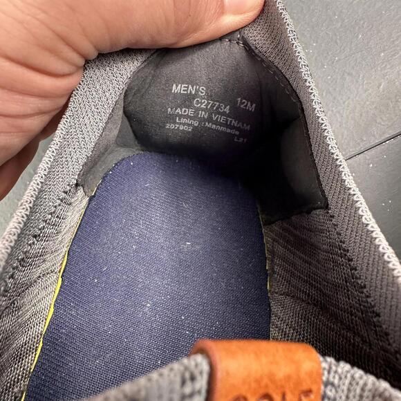 Cole Haan C27734 GRAND.OS Lace Up Shoes Men’s 12 M Grey Grandmotion Sneakers - Picture 7 of 9